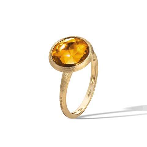 Marco Bicego Jaipur 18ct Yellow Gold Yellow Quartz Ring AB586 QG01 Y 02
