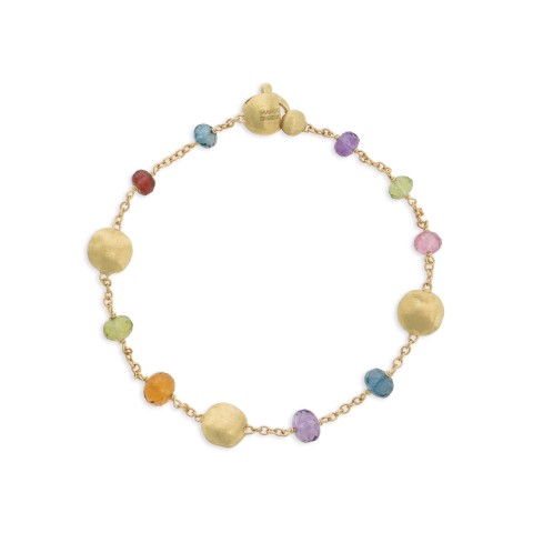 Marco Bicego Africa 18ct Yellow Gold Mixed Stone Bracelet BB2251 MIX02 Y 02