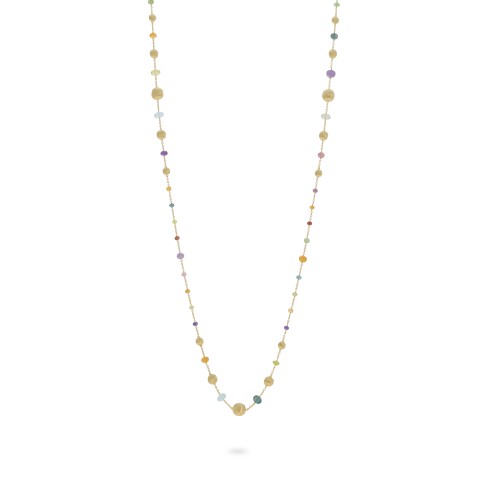 Marco Bicego Africa 18ct Yellow Gold Mixed Stone Necklace