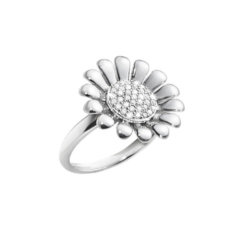 Georg Jensen Ladies Silver Sunflower Ring