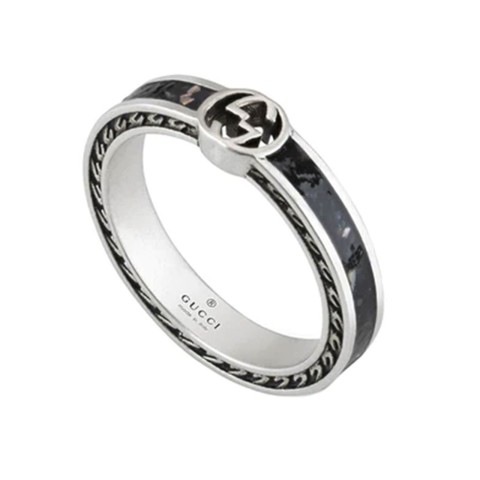 Gucci Interlocking G 3.5mm Silver Ring YBC701620001