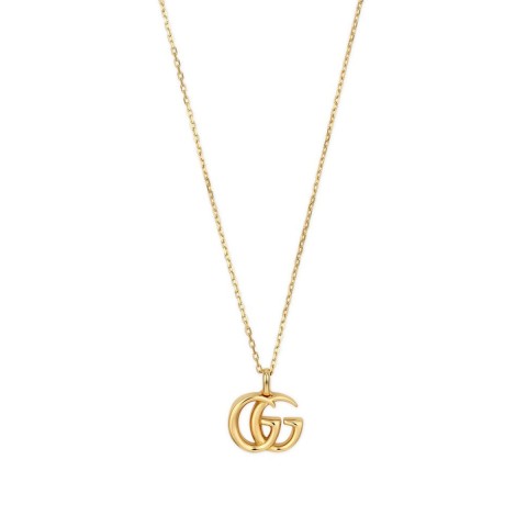 Gucci Small Double G 18ct Yellow Gold Necklace YBB502088001