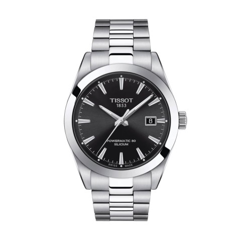 Tissot Gentleman Collection Stainless Steel Mens Watch T1274071105100 Front