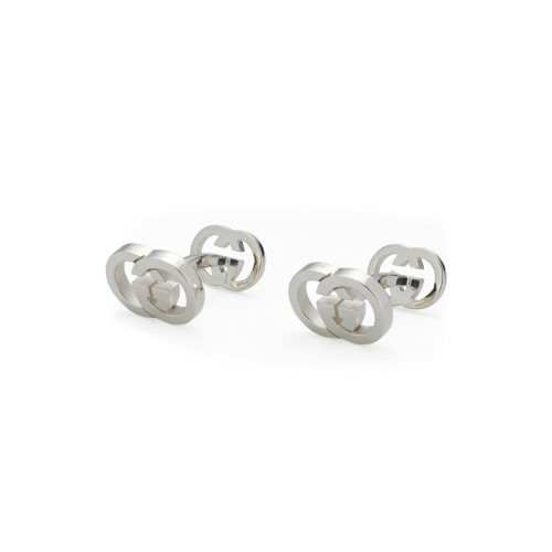 京石目(41mm)　nks-108 Gucci Interlocking cufflinks in 925 sterling silver | GUCCI® CA