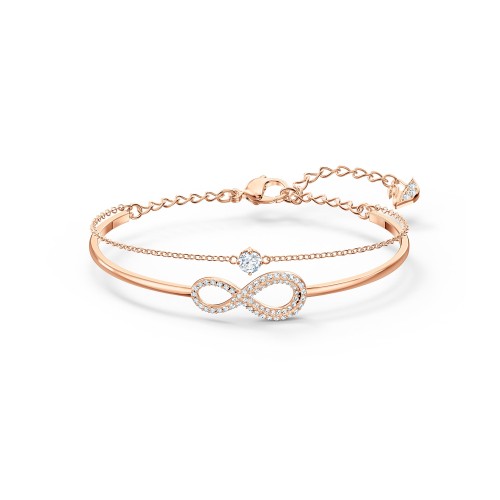 国内発送/関税込み【SWAROVSKI】Infinity バングル Silver Gold スワロフスキー SWAROVSKI ブレスレット アクセサリー SWAROVSKI