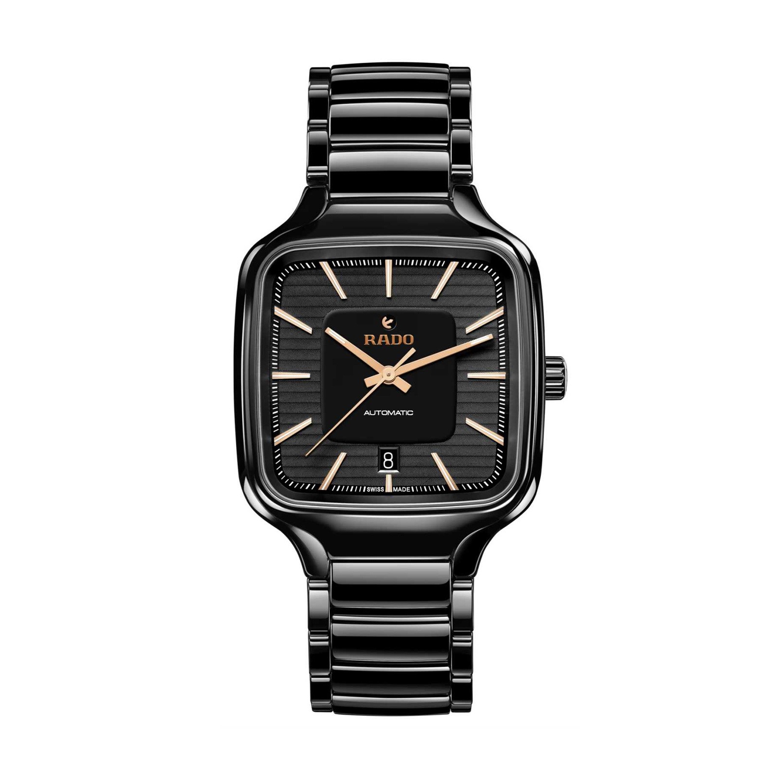 【REGAL】02DRCD ダークブラウン 25cm Rado True Square Automatic Unisex Watch R27078172