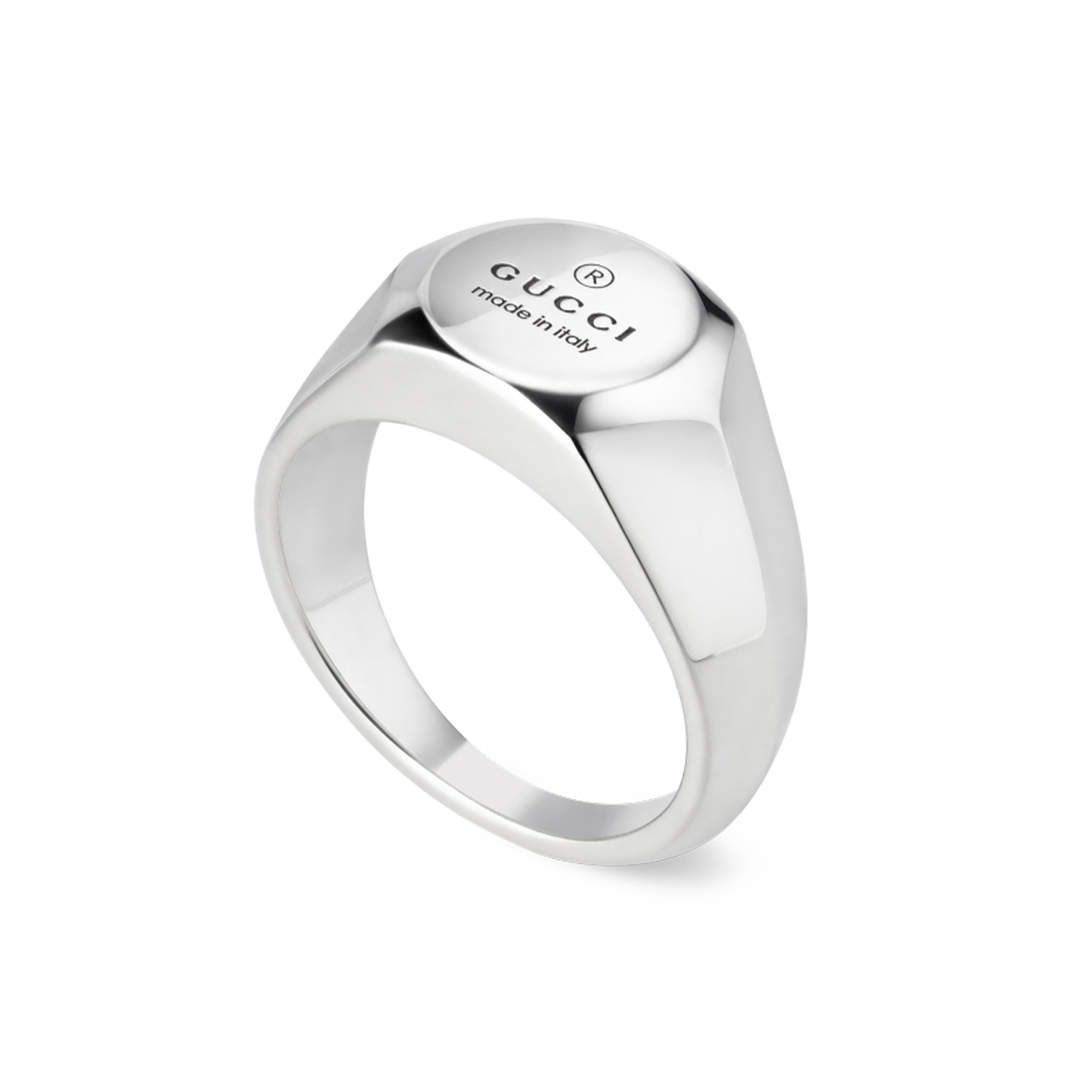 Gucci Trademark Sterling Silver Ring YBC779162002