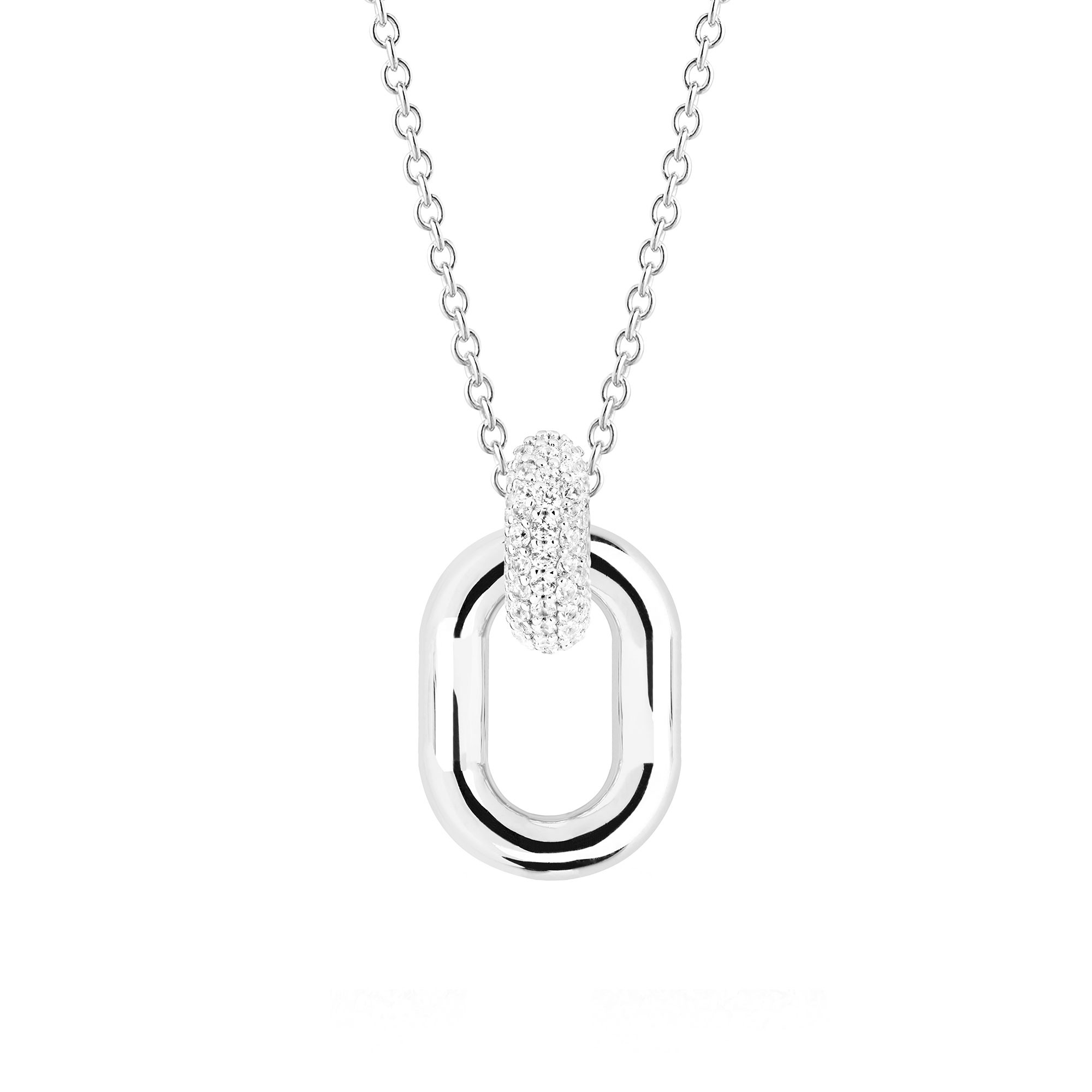 Capri Due Link Pendant SJ P62018 CZ SS45 60