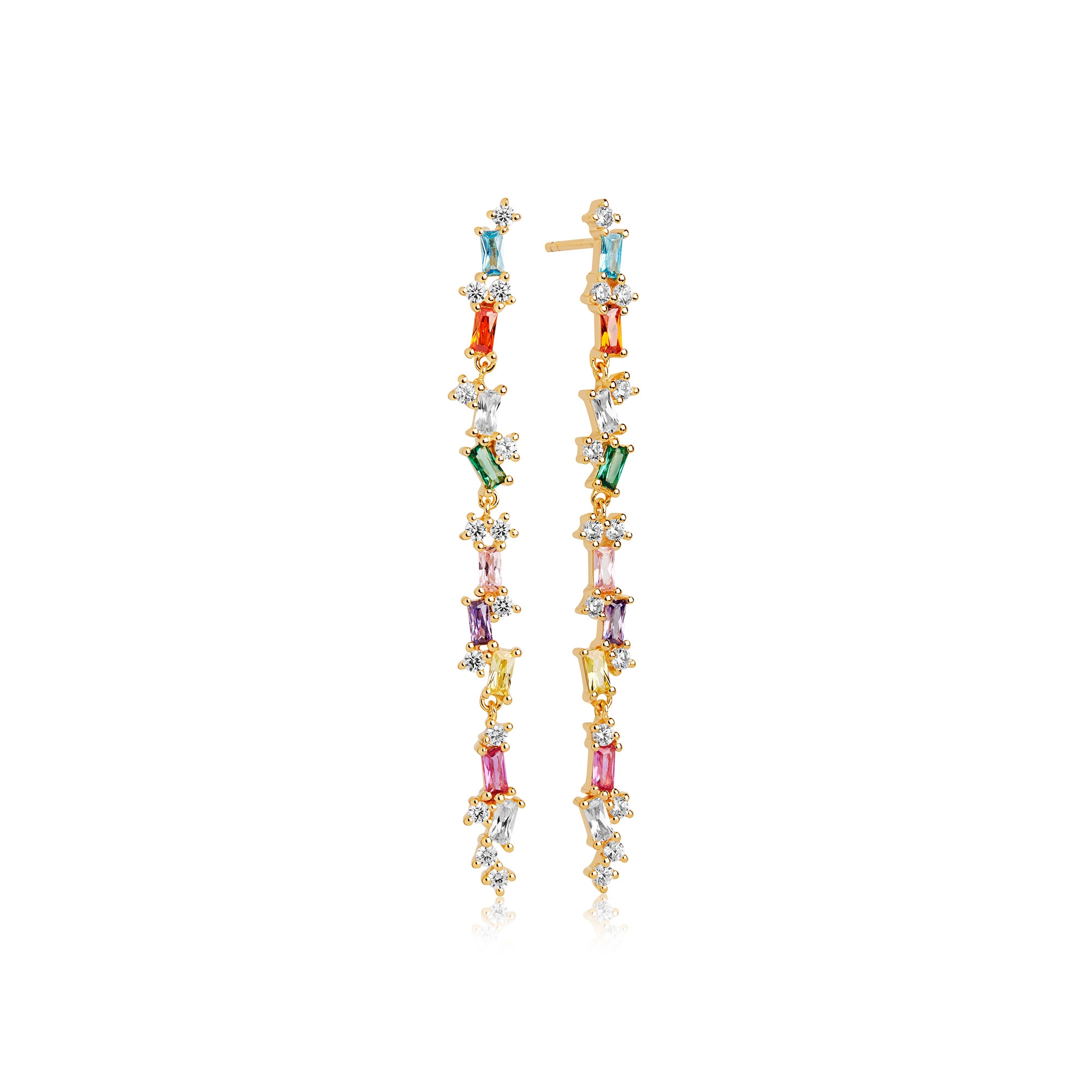 Sif Jakobs Antella Lungo Drop Earrings SJ-E0322-XCZ(YG)