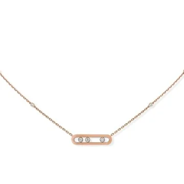 Messika Baby Move Rose Gold 0.15ct Diamond Necklace 04323-RG