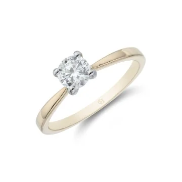 18ct White Gold Brilliant Cut 0.70ct Diamond Cluster Ring