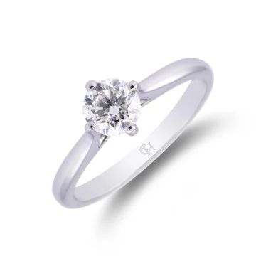 Platinum Brilliant Cut 0.75ct Diamond Solitaire Ring