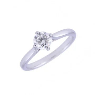 Platinum Brilliant Cut 0.50ct Diamond Solitaire Ring