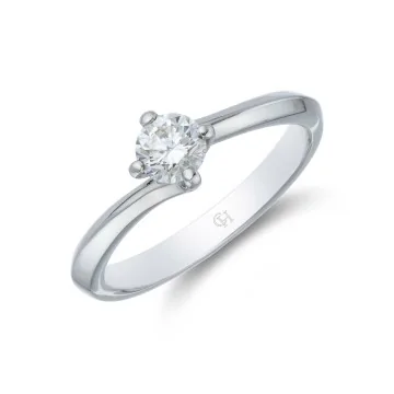 18ct White Gold Brilliant Cut 0.70ct Diamond Cluster Ring