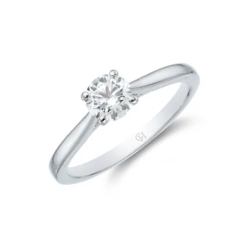 9ct Yellow Gold Brilliant Cut Diamond 0.13ct Cross Over Fancy Band