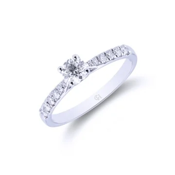 Platinum Brilliant Cut 0.45ct Diamond Solitaire Ring