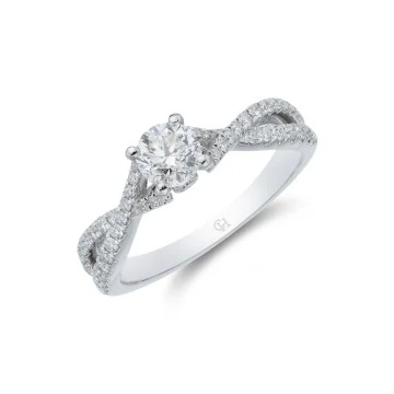 Platinum Brilliant Cut 0.33ct Diamond Solitaire Ring