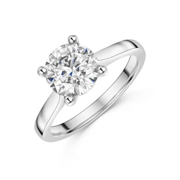 Platinum 2.00ct Round Brilliant Diamond Solitaire Ring