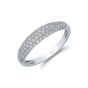 18ct White Gold Marquise And Princess Cut 0.64ct Diamond Shoulder Cluster Ring 1