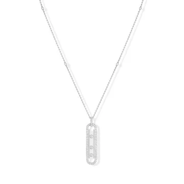 Messika Move 10th PM White Gold  0.74ct Diamond Necklace 10032-YG