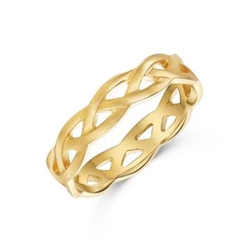 9ct Yellow Gold 5mm Celtic Gents Wedding Ring