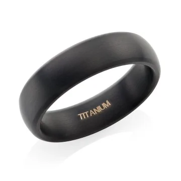Titanium Black IP Wedding Band 