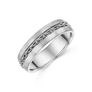 Titanium 6mm Celtic Patterned Wedding Ring