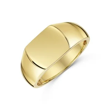 9ct Yellow Gold Gents Signet Ring