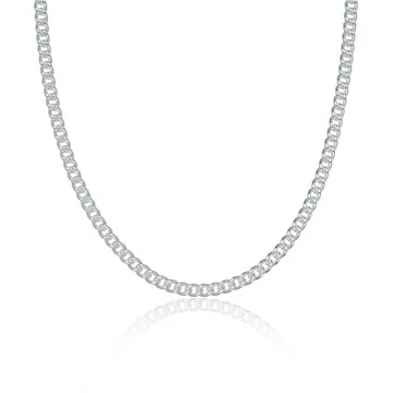 Silver Curb Chain Necklet