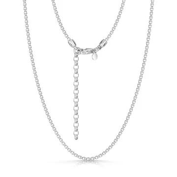 Silver 50cm Gents Chain Necklet