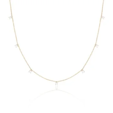 18ct Yellow Gold Brilliant Cut 0.30ct Diamond Necklace