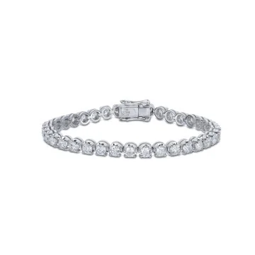 18ct White Gold Brilliant Cut 7.00ct Diamond Bracelet 