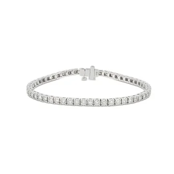 9ct White Gold Brilliant Cut Diamond 2.00ct Tennis Bracelet