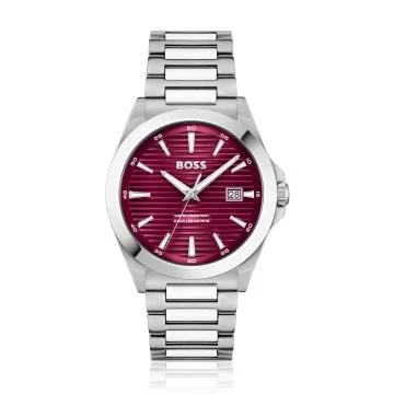 BOSS Strike Silver Steel 41mm Men's Watch 1514174 - Chisholm Hunter Exclusive