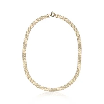 9ct Yellow Gold Woven Necklace