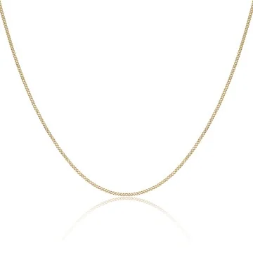 9ct Yellow Gold Diamond Cut Curb Chain