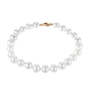 9ct Yellow Gold Pearl Bracelet 1