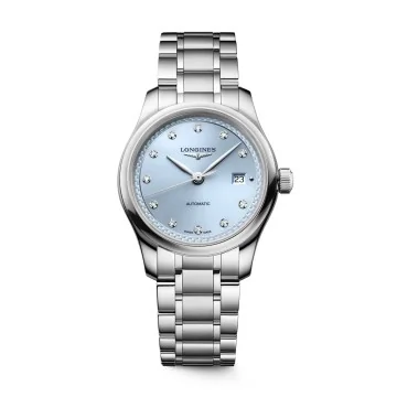 Longines Master Collection 30mm Ice Blue Watch L2.449.4.97.6