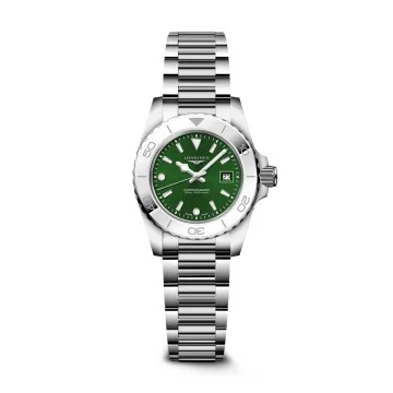 Longines Hydroconquest Quartz 30mm Green Quartz Watch L3.369.4.09.6 