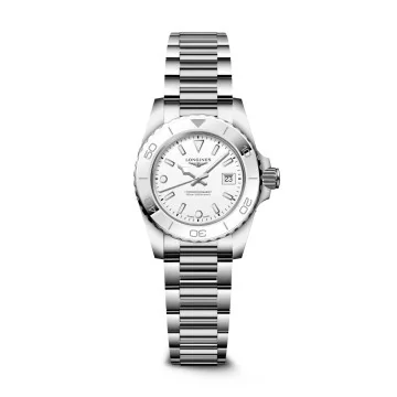 Longines Hydroconquest Quartz 30mm Silver Quartz Watch L3.369.4.12.6