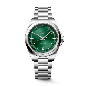 Longines Conquest 38mm Quartz Watch Green L3.750.4.09.6