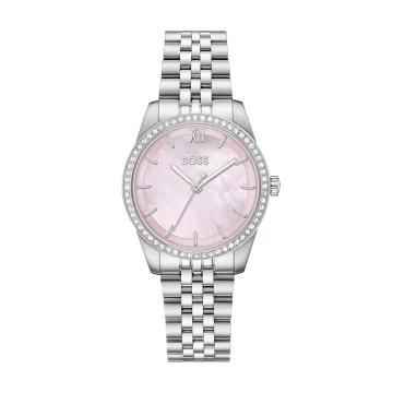 BOSS Graceful Mother of Pearl Crystal Watch 1502866