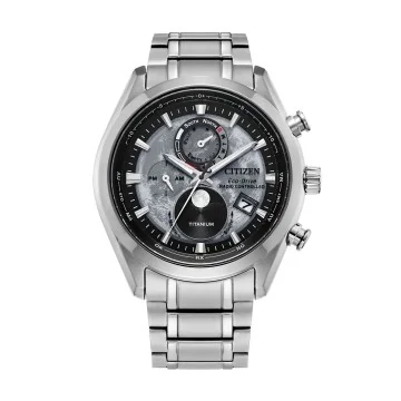 Citizen Tsuki-Yomi Radio-Controlled Moonphase 43mm Mens Watch BY1010-57H
