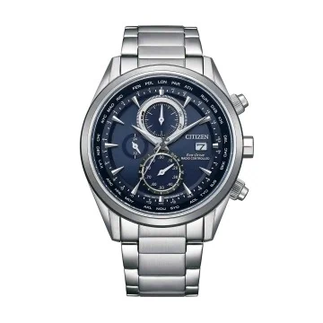 Citizen World Chronograph A.T Atomic Timekeeping 43mm Watch AT8260-85L