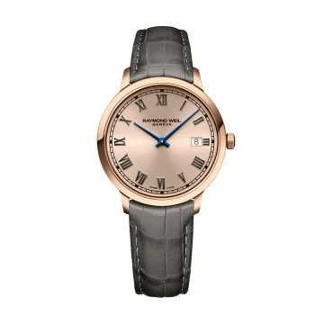 Raymond Weil Toccata Rose Gold Tone Leather Men’s Watch 5485-PC5-00859