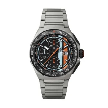 TAG Heuer Formula 1 Chronograph x Gulf Limited Edition Titanium Mens Watch CBZ208B.BF0009