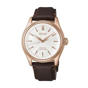 Seiko Presage Classic Series x Tomioka Silk Promotion Organisation Limited Edition Watch in White Shiro-neri Guma-Hoso HCC008J1