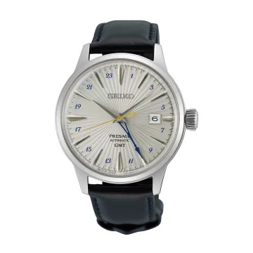 Seiko Presage Silver Bullet Cocktail Time GMT 40.5mm Website Exclusive Watch SSK049J1