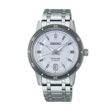 Seiko Presage Style 60s Silvery Violet Watch SRPL73J1