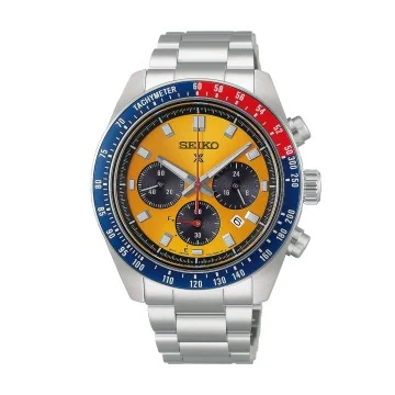 Seiko Prospex Speedtimer Racing Solar Chronograph Yellow Watch HBJ004P1